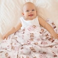 thumbnail image 2 of Gllquen Baby 3-Pack Muslin Organic Cotton Swaddle Blankets for Newborn Infant Boys Girls 38"x40", Little Bear, 2 of 8