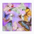 thumbnail image 3 of Metal Light Switch Plate Outlet Cover (Butterfly Unicorn Universe BUT001), 3 of 15