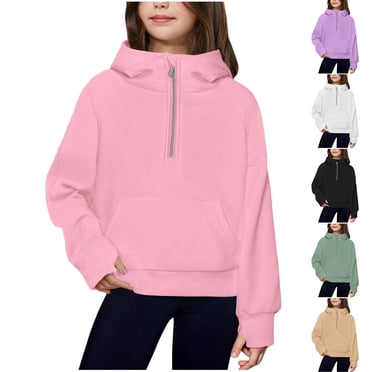 Ahuyic Long Sleeve Top for Boys Toddler Kids Coat Round Neck Solid Color Shirt for Fall Winter,140 Black
