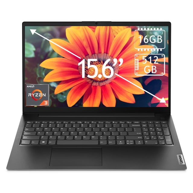 Laptop Lenovo 15.6" V15 Ryzen 3 16GB 512GB Negro 83CQ0023US
