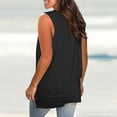 thumbnail image 4 of Hwmodou Women Tanks Tops Womens Camis Top V Neck Basic Solid Color Casual Flowy Summer Sleeveless Shirts Women 2024 Leisure Sports Workout Tank Tops Woman, 4 of 6