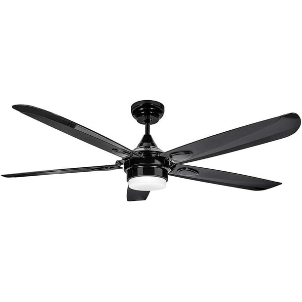Blade Led Ceiling Fan 38w Integrated, Baxtan 56 In Led Matte Black Ceiling Fan With Light And Remote Control