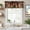 Orange Green Brown, variant on Colorful Squirrel Farmhouse Short Window Curtain Valances, Botanical Berry Pine Cones Rustic Rod Pocket Kitchen Valances for Living Room Bedroom Bathroom Cafe 54" x 18"
