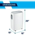 thumbnail image 3 of Arctic Wind New 8,000 BTU (13,000 BTU ASHRAE) Portable Air Conditioner with Heat Pump, Up to 400 Sq.Ft, White, 2APP13000, 3 of 10