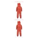 thumbnail image 4 of Qarigey Pijamas familiares Impreso Sombreros de Navidad Mono Cremallera roja Mameluco de manga larga Vacaciones Casual Cálido Body Ropa de dormir Niños 3-4 años, niños 2piezas Qarigey CBP143955, 4 of 6
