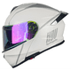 thumbnail image 1 of Casco De Moto Kov Thunder Waves Blanco Certificado Dot, 1 of 3