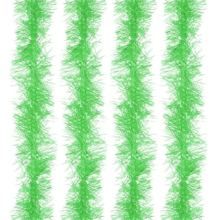 Uxcell 5Ft Feather Boa, 4Pcs Artificial Fluffy Feather Boas Party Decorations for DIY Crafts, Wedding Costume, Christmas, Concert, Halloween, Home Decor, Fruit Green