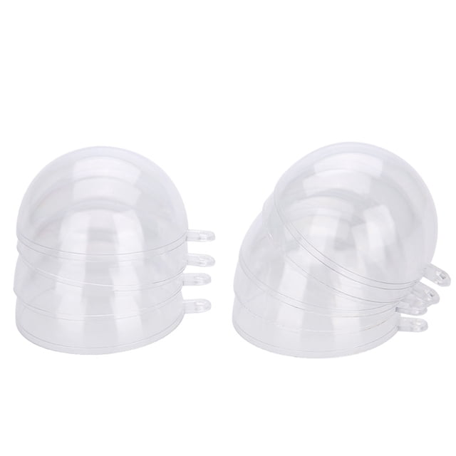 Bola de plástico vacía rellenable, 20 piezas Bola de plástico transparente rellenable Adornos de bolas de plástico Solución innovadora
