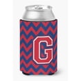thumbnail image 1 of Letter G Chevron Yale Blue & Crimson Can or Bottle Hugger, 1 of 1