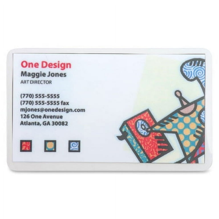 Business Source 5 mil Business Card Laminating Pouches - Laminating Pouch/Sheet Size: 2.25 Business Source 5 mil Business Card Laminating Pouches - Laminating Pouch/Sheet Size: 2.25
