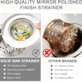 thumbnail image 3 of Asoricing Sink Drain Strainer, Kitchen Sink Drain Strainer, Stainless Steel Material, Prevent Blockage, Durable and Long-Lasting, Wide Edge Kitchen Sink Filter (3 Pack), 3 of 7