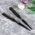 thumbnail image 3 of Beaupretty 2pcs Professional Brush Hair Extension Brush Prevent Hair Knot Black, 3 of 8