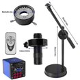 thumbnail image 3 of 13mp 1080p Hdmi Vga Digital Video Monocular Microscope Camera Continus Zoom 130x Zoom C-mount Lens For Phone Repair Soldering, 3 of 5