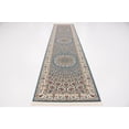 thumbnail image 3 of Rugs.com Rabia Collection Rug – 3' x 13' Runner Blue Low Rug Perfect For Hallways, Entryways, 3 of 8