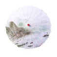 thumbnail image 1 of Parasol de papel de aceite de estilo oriental hecho a mano de 33 "para disfraces, recitales de baile, s Estilo B Yuyangstore sombrilla china, 1 of 8