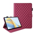 thumbnail image 3 of for Honor Pad X9 Pro 2025/Honor Pad X9A 11.5 inch Case, Rhombus Pattern Multiple Viewing Angles Stand Slim Folio Cover (Red), 3 of 6