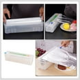 thumbnail image 6 of Leott Plastic Wrap Dispenser with Sliding Cutter, Aluminum Foil Dispenser, Reusable Plastic Wrap Dispenser, Suitable for Plastic Wrap, Tin Foil, Aluminum Foil and Baking Paper, 6 of 6