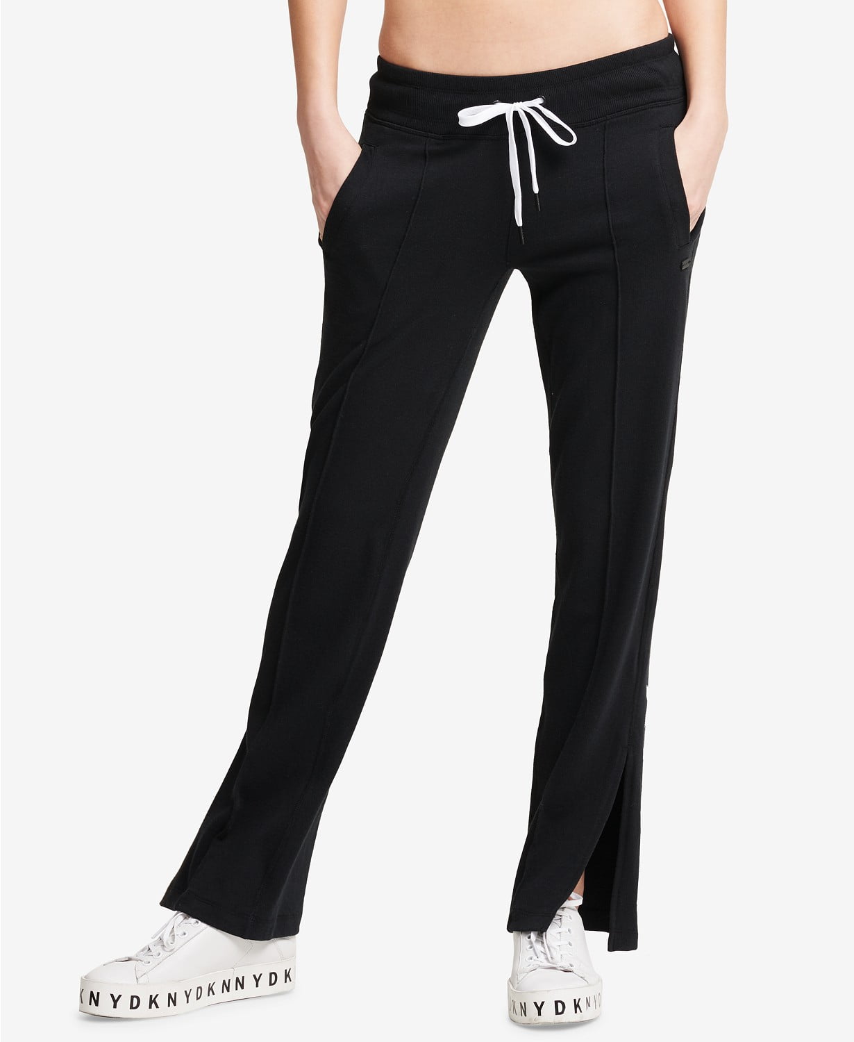 DKNY Logo Vented Sweatpants Black S 