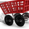 thumbnail image 6 of Shopping Cart Wheels Two Wheeler Replace Trash Can Black-ish Blackl Grocery Replacement for 2 Pcs, 6 of 6