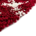 thumbnail image 4 of Unique Loom Moroccan Trellis Shag Collection Area Rug - Meknes (6' 1" Round Burgundy Red/Ivory), 4 of 6