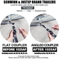 thumbnail image 4 of (2 pack) Anley Bike Trailer Coupler Hitch Connector Rust Proof Metal Bike Trailer Coupler Bicycle Attachment Adapter, 4 of 8