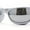 Silver - Silver Mirror, variant on Trendy 90s Sport Wrap Thick Bevel Plastic Oval Sunglasses All Black