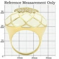 thumbnail image 2 of Gold Brass Ring with AAA Grade CZ in Clear for Women Clear Stone Color Style 0W206 Size 5, 2 of 5