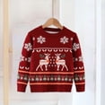 thumbnail image 6 of Uxgjfwu Christmas Sweaters for Kids Fashion Chunky Crewneck Pullover Tops Winter Warm Sweater Long Sleeve Shirts, 6 of 8