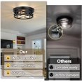 thumbnail image 3 of Nordic Hygge 2-Light Flush Mount Ceiling Light Fixtures, 2-Pack, 3 of 8