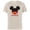 Natural, variant on Mickey Mouse Red Shorts Icon Fiancé Engagement Family- Short Sleeve Cotton T-Shirt for Adults - Customized-Natural