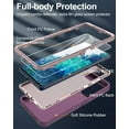 thumbnail image 4 of for Samsung Galaxy S20-FE 5G Phone Case, with Screen Protector, Port Protection, Full-Body Silicone Rubber Covered, Non-Slip & Military Grade Drop-Proof, Pink/Purple, 4 of 14