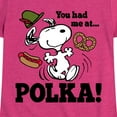 thumbnail image 3 of Peanuts - You Had Me At Polka - Toddler & Youth Girls Short Sleeve Graphic T-Shirt, 3 of 6