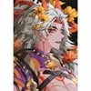 Riapawel Genshin Impact Poster 12x16 Inch, Cartoon Figure Printed Poster, Home Decor Wall Art Poster(Raiden Shogun)