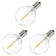 thumbnail image 3 of Bombillas LED de Repuesto G40 de 12 Piezas, Bombillas de Globo LED Inastillables Con Base de Tornillo E12 para Luces de Cadena Solares Blanco Cálido, 3 of 5