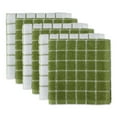 thumbnail image 2 of DII Antique Green Combo Windowpane Dishcloth 6 Piece Set, 2 of 5