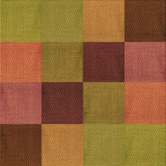 Ahgly Company Machine Washable Indoor Square Transitional Cinnamon Brown Area Rugs, 8' Square