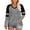 Gray, variant on Posijego Women's Plus Size Tops Basic Long Sleeve Tee Shirts for Women V Neck Loose Casual T-Shirts