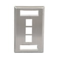 thumbnail image 1 of Placa Frontal ICC Inoxidable 1 Elemento 3 Puertos, 1 of 1