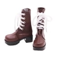 thumbnail image 3 of MERIGLARE 1/3 Doll Shoes Photo Props, Trendy, Mini, Cool Doll Costume Accessories Women's Boots for 24 inch Female Action Figure Body Brown, 3 of 8