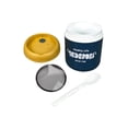 thumbnail image 1 of TAZON TERMO PORTATIL CON CUBIERTO de Acero inoxidable, silicón grado alimenticio, libre de BPA, ideal para usar en el micro ondas, incluye cuchara armable y válvula de temperatura., 1 of 4