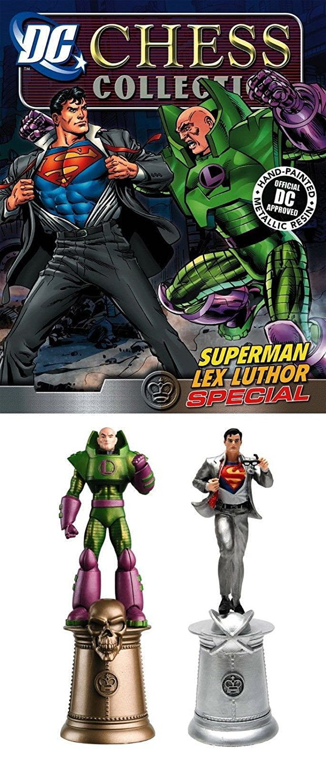 Magazine Made Resin DC Eaglemoss Chess Figures Superman /&  Lex Luther Special
