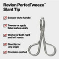thumbnail image 3 of Revlon Slant Tip Scissor Grip Tweezers for Precise Hair Removal, Comfortable Control Handle, 1 Count, 3 of 7