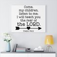 thumbnail image 2 of Scripture Walls Psalm 34:11 Of The Lord Bible Verse Canvas Christian Wall Art Ready to Hang Unframed, 2 of 12