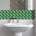thumbnail image 3 of Pegatinas de pared 10 piezas 3D de azulejos de cristal, pegatinas autoadhesivas para decoración de cocina y baño, pegatinas de azulejos de cerámica., 3 of 9