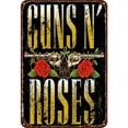 thumbnail image 1 of Placa Metal Vintage Guns N Roses DQrwqpou Pintura Hierro Rectangular Pared 20x30cm, 1 of 9