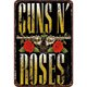 thumbnail image 1 of Placa Metal Vintage Guns N Roses Pintura Hierro Rectangular Pared 20x30cm, 1 of 9
