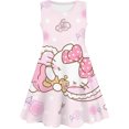 thumbnail image 1 of Nouvelle Robe d'Été Sans Manches pour Enfants 3-12 Ans Hello Kitty, Chemises de Nuit Imprimées Dessin Animé pour Filles, Robes de Fête pour Enfants, Pyjamas, 1 of 1