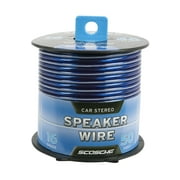 Scosche KS1650CS Speaker Wire 16 Gauge CCA 50 ft. Blue