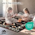 thumbnail image 4 of ODIKA 8'x10' Machine Washable Non-Slip Area Rug, Bold Contrast Composition High Traffic Rug, Black, 23705, 4 of 7