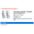thumbnail image 2 of Check Engine Light Bulb - Compatible with 1993 Dodge D150, 2 of 2